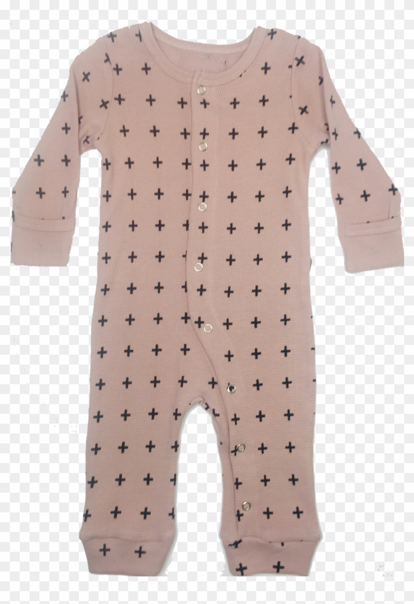 Organic Baby Girl Pink Swiss Cross Coverall, Sale - Polka Dot, HD Png Download - 906x1280