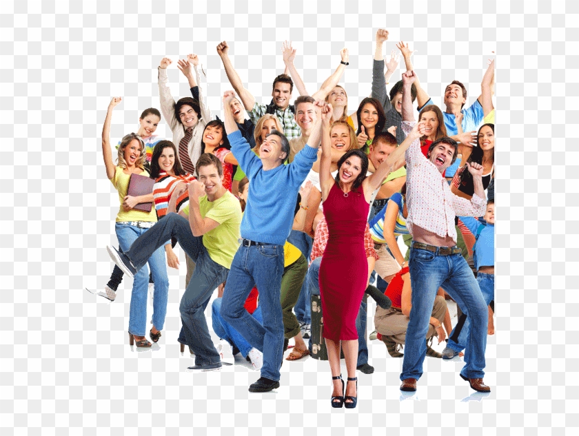 Concert Crowd Hands Png Happy People No Background Transparent Png 604x650 Pngfind