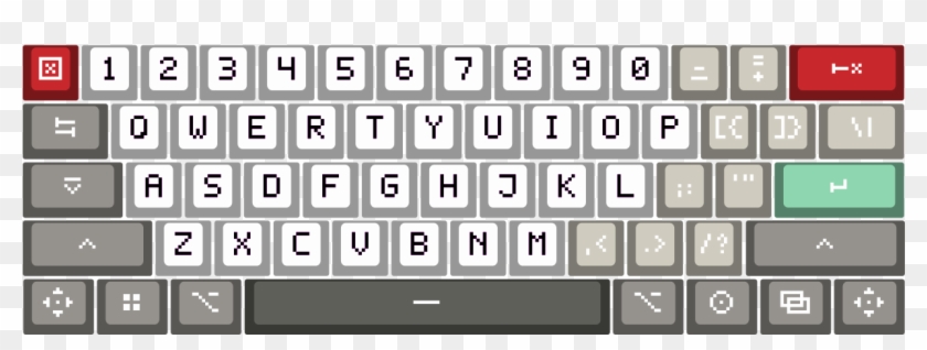 Pixel Art Keyboard Keys 0765