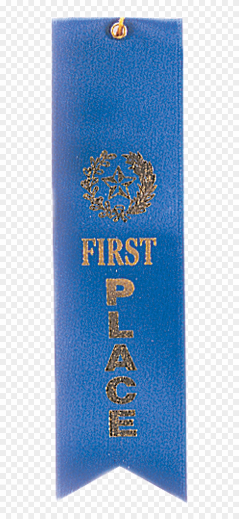 1st Place Blue Carded Ribbon With String - Banner, HD Png Download