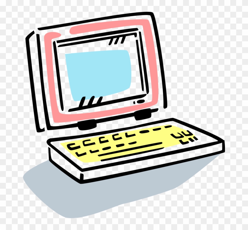 Vector Illustration Of Laptop Or Notebook Portable, HD Png Download ...