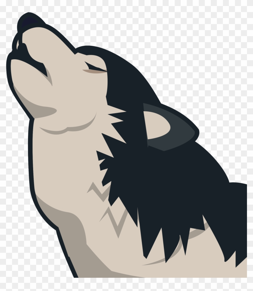 Open Wolf Howling Emoji Png Transparent Png 00x00 Pngfind