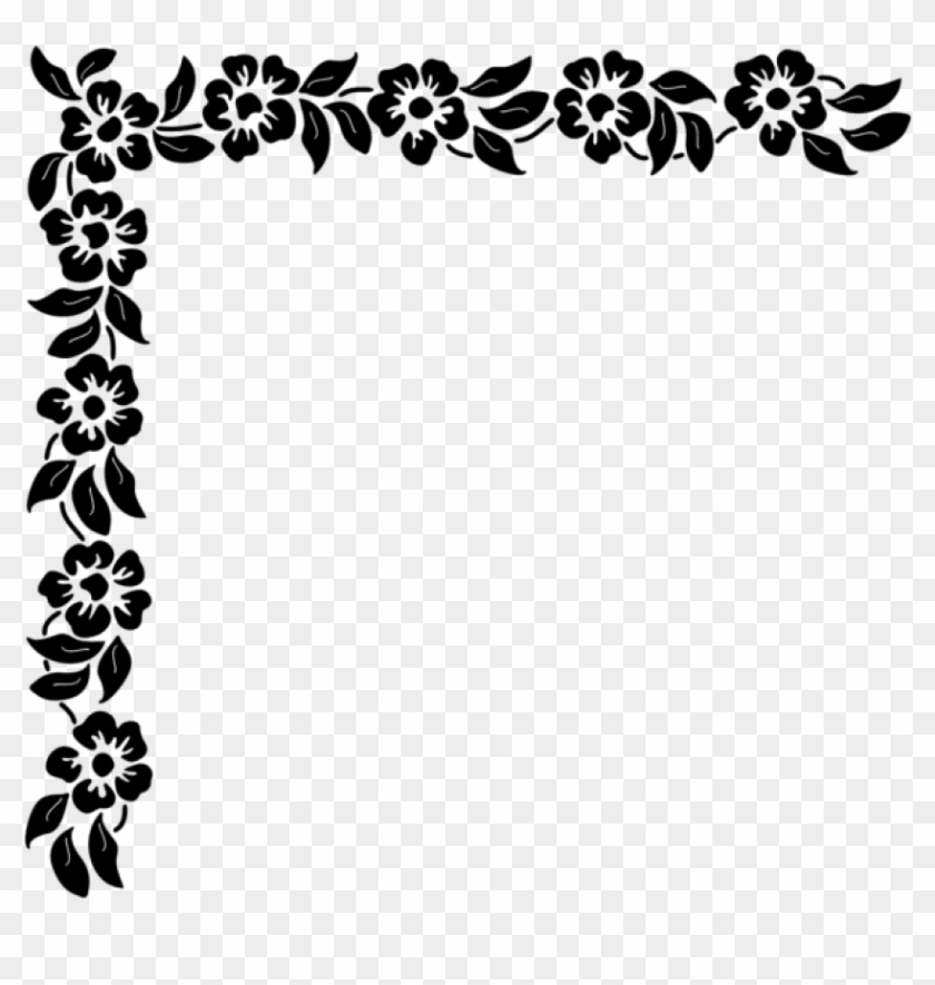 Free Png Download Floral Corner Png Clipart Png Photo Corner Clipart Black And White Png Transparent Png 850x818 637104 Pngfind