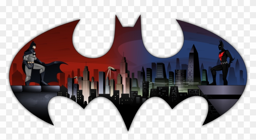 batman beyond symbol outline