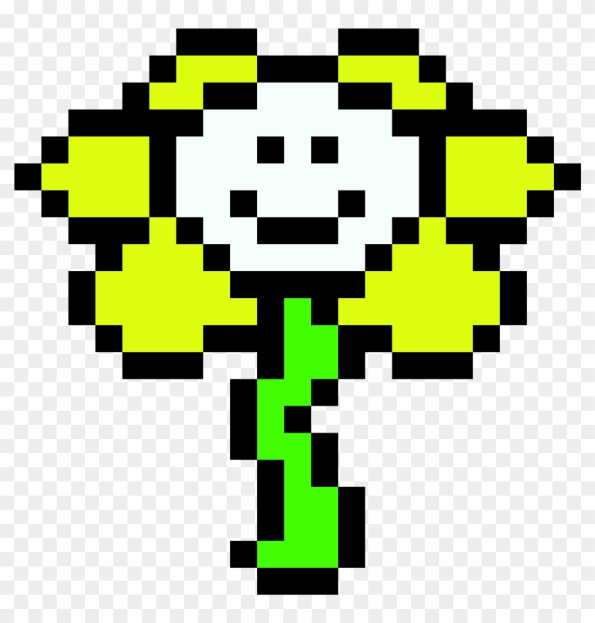 Flowey Flowey Undertale Pixel Art Hd Png Download 2700x2800 Pngfind