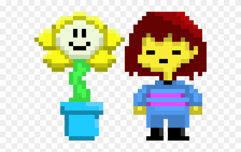 Undertale Frisk And Flowey Frisk Piskel Hd Png Download 660x495 Pngfind