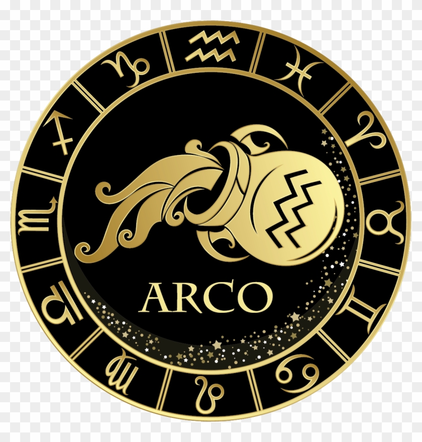 Arco - Aquarius Zodiac Sign Logo, HD Png Download - 1113x1112(#6314854) -  PngFind