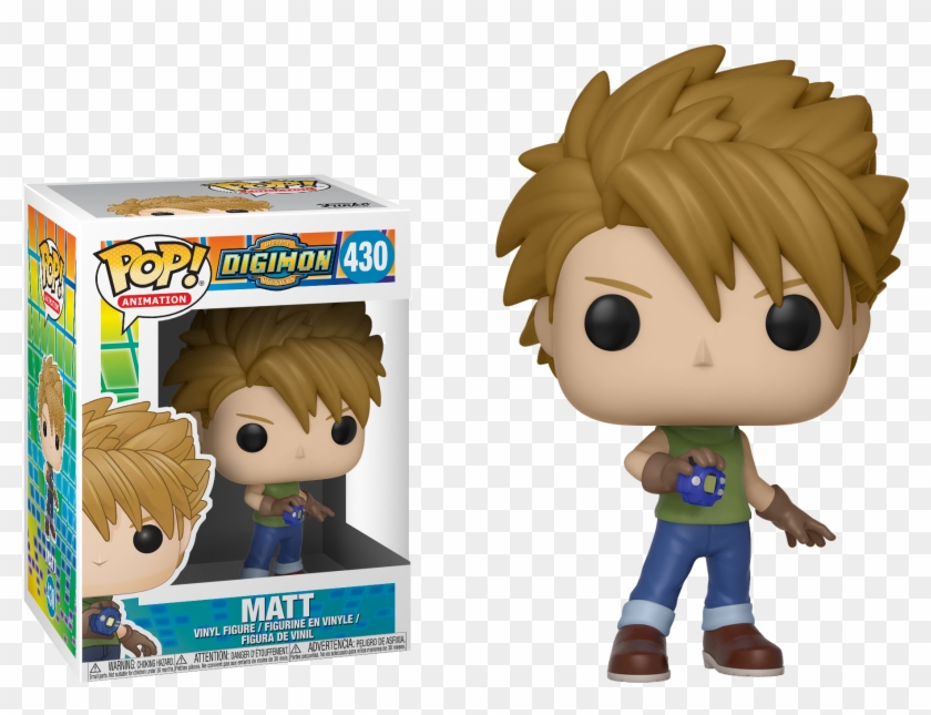 Pop Figure Digimon Matt - Pop Vinyl, HD Png Download - 1813x1306