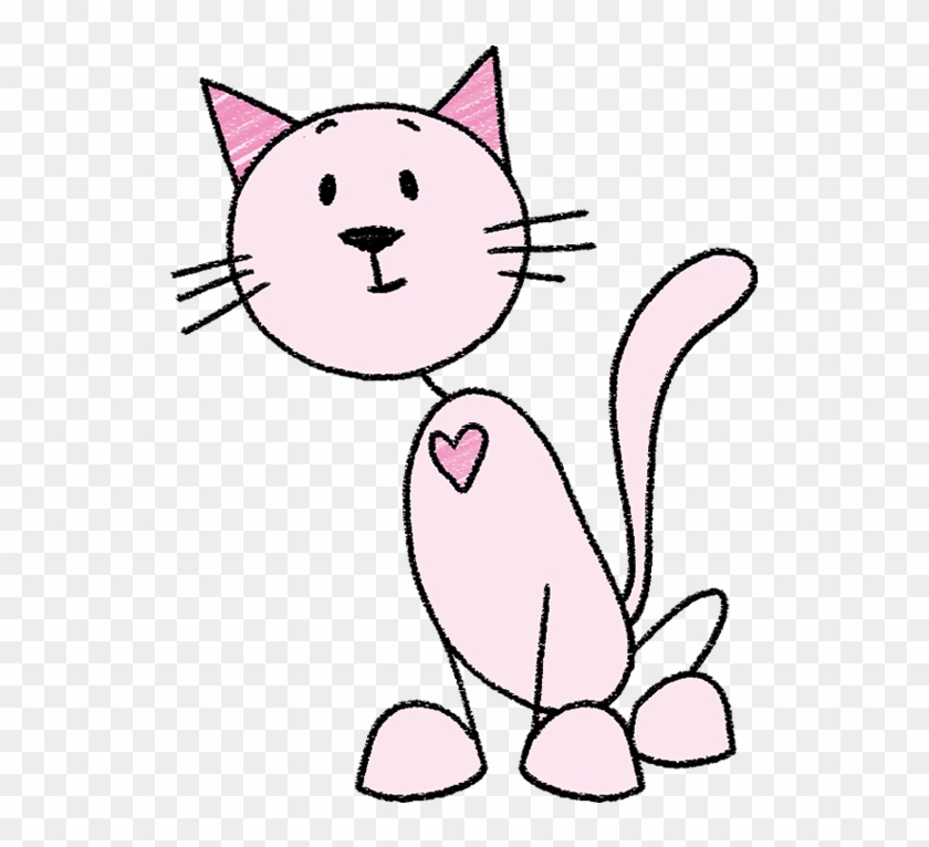 Cat Drawing - Cartoon, HD Png Download - 750x750(#6325060) - PngFind