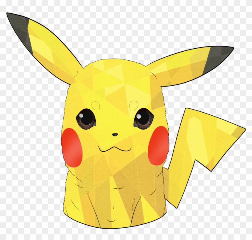 A “lineless” Geometric Of Pikachu I Usually Don't Like - Origami, Hd 