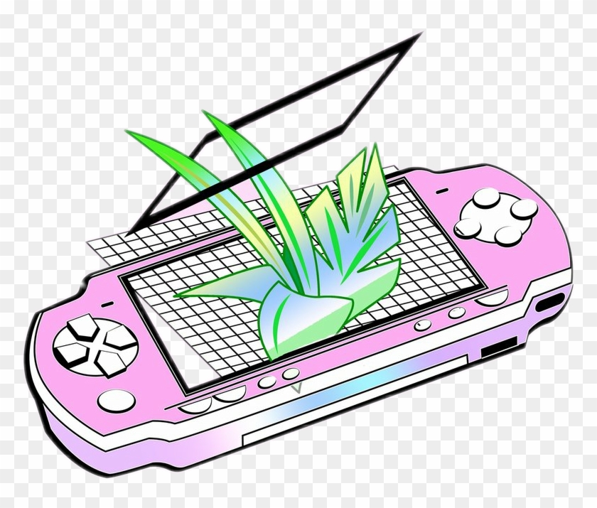 Electronics Clipart Collage - Aesthetic Vaporwave Drawing, HD Png