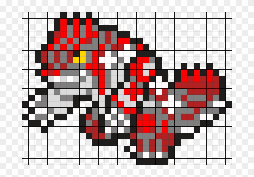 3 Groudon Perler Bead Pattern Bead Sprite Pixel Art Pokemon Groudon Hd Png Download 694x505 Pngfind