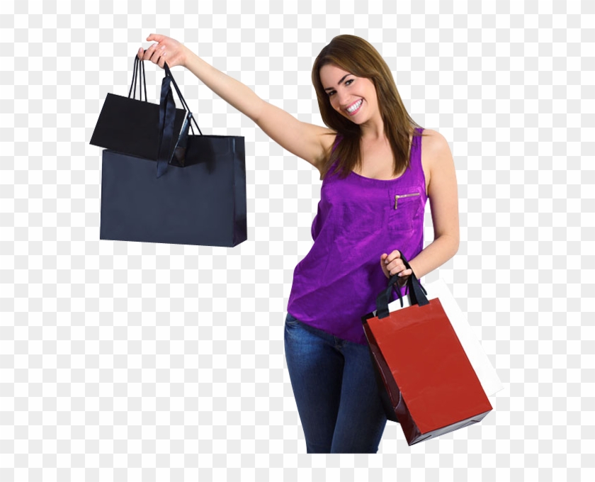 Girl With Shopping Bags Png Happy Girl Png Image - Girl With Shopping ...
