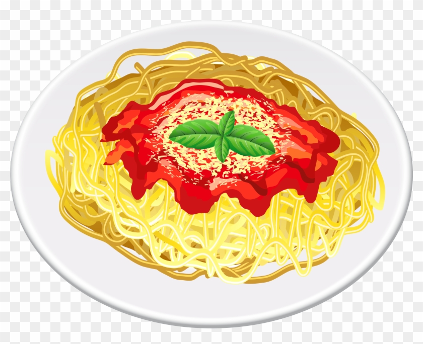 spaghetti with meatballs clip art