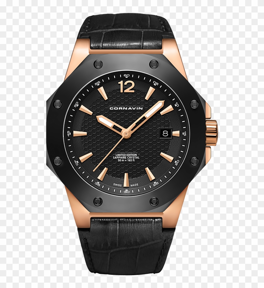 Octagonal Stainless Steel Case With Rose Gold Pvd-coating - Cornavin ...