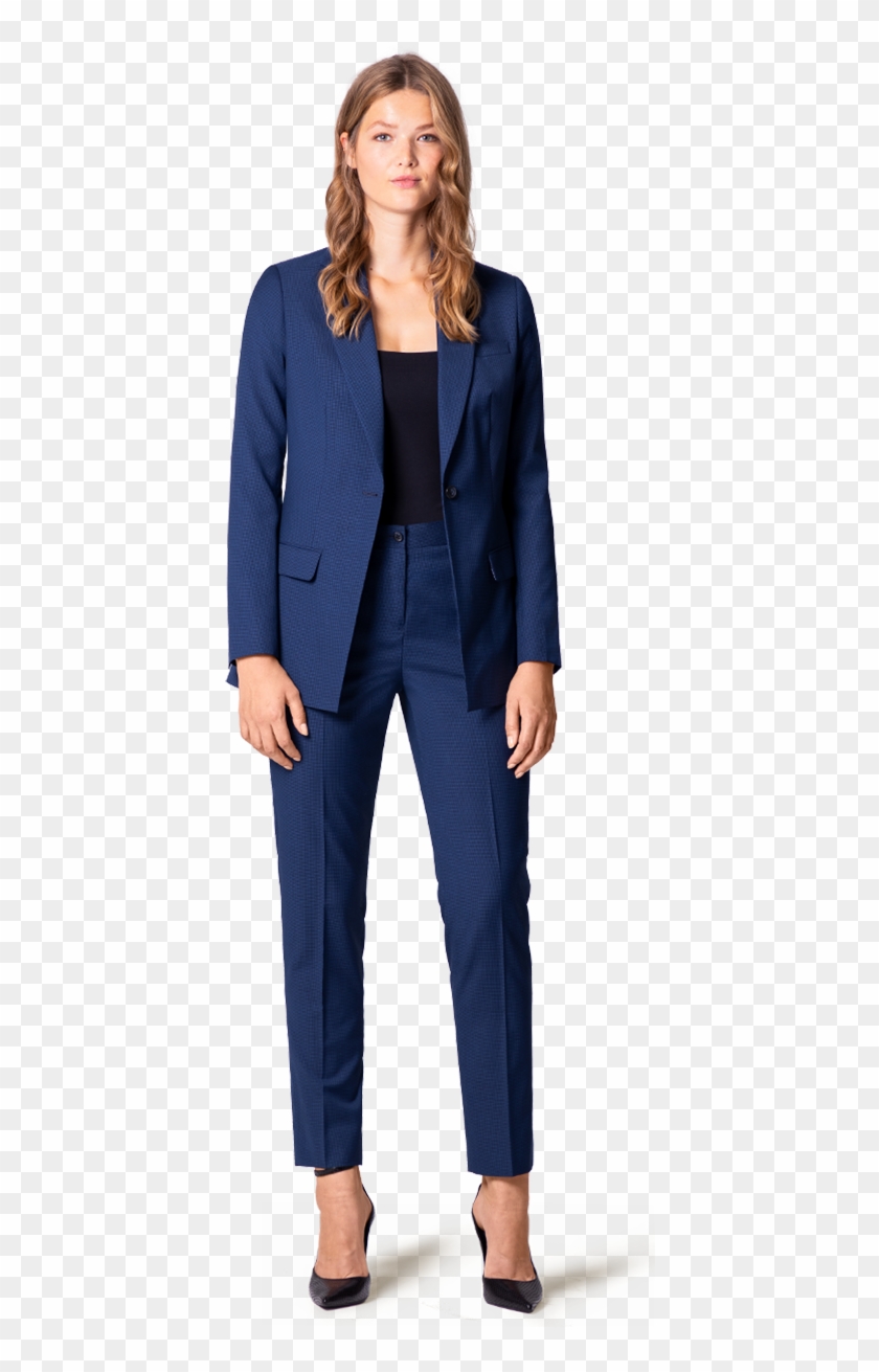 Blue Plus Size Suit - Formal Wear, HD Png Download - 483x1233(#6425774 ...