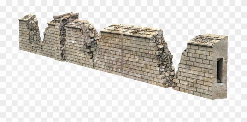 broken brick wall png