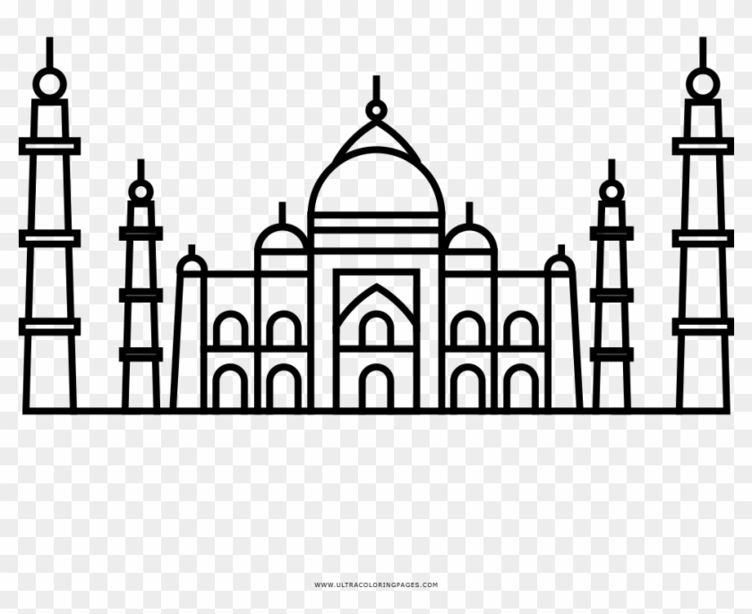 Taj Mahal Coloring Page Taj Mahal Coloring Page Ultra Illustration Hd Png Download 1000x1000 6486917 Pngfind