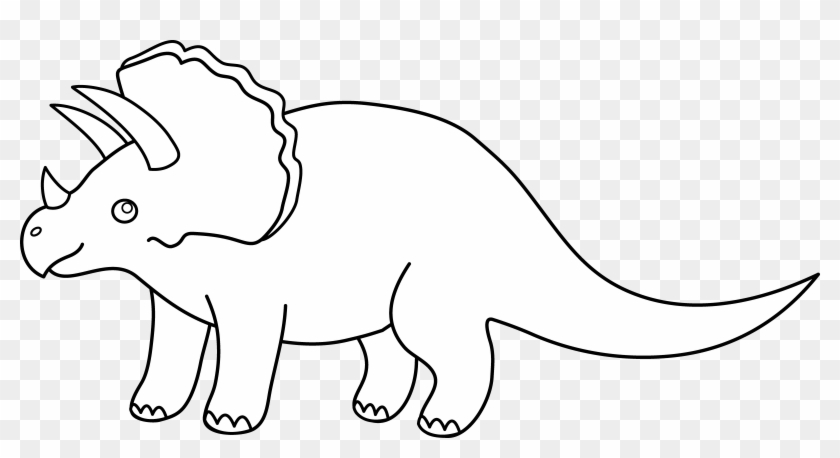 34+ dinosaurs clipart black and white