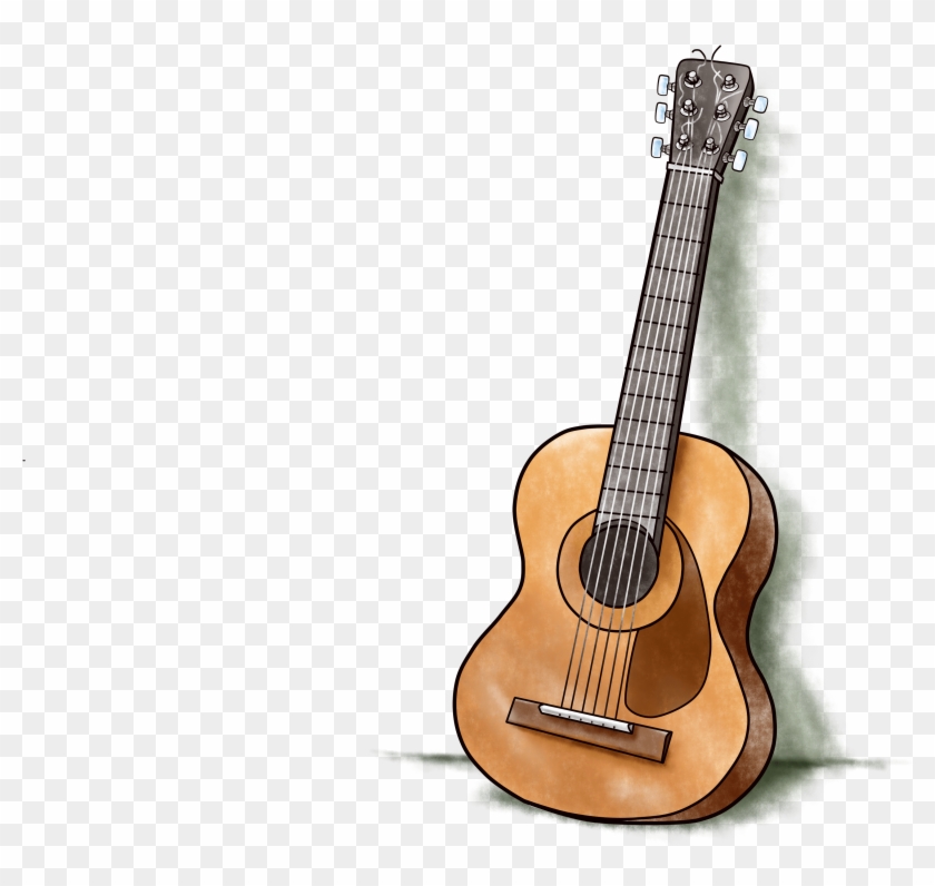 Drawing Guitar Realistic  Acoustic Guitar HD Png Download   4800x36006544101  PngFind