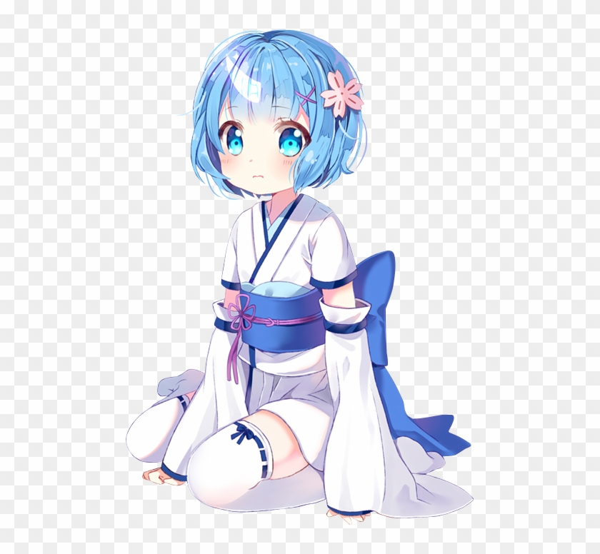 #rem #рем Re - Little Ram And Rem, HD Png Download - 520x718(#6560020 ...