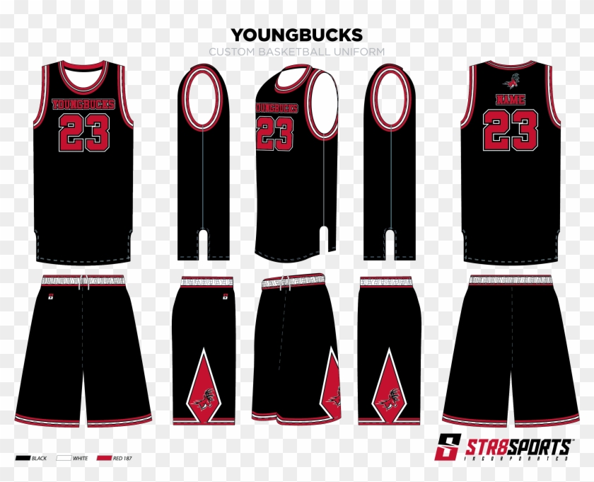 basketball jersey design red and black