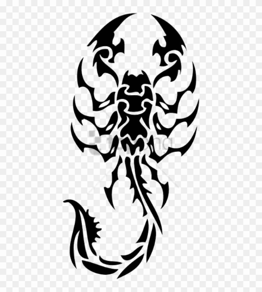 Free Png Scorpion Tattoo Flat Png Images Transparent - Tribal Scorpion ...