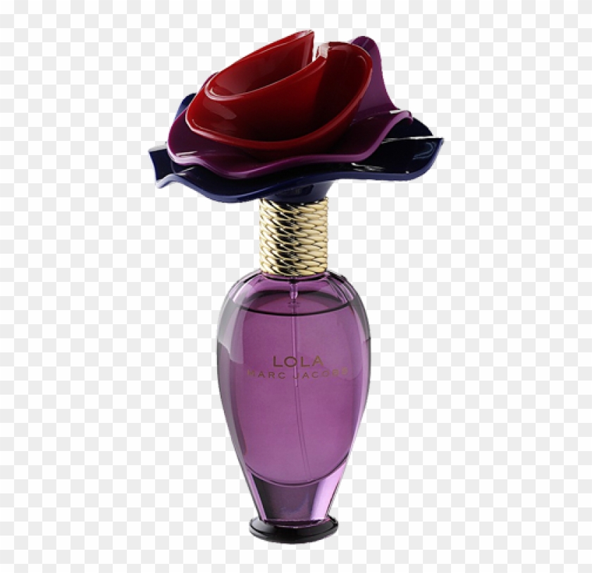 perfume with flower on top