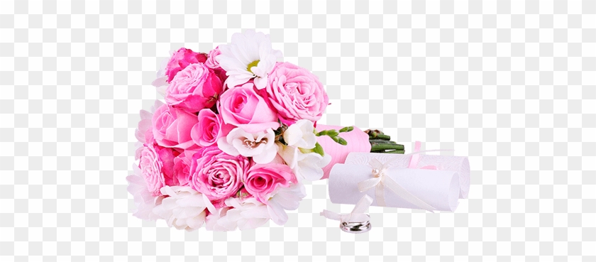 pink and white wedding flower bouquets