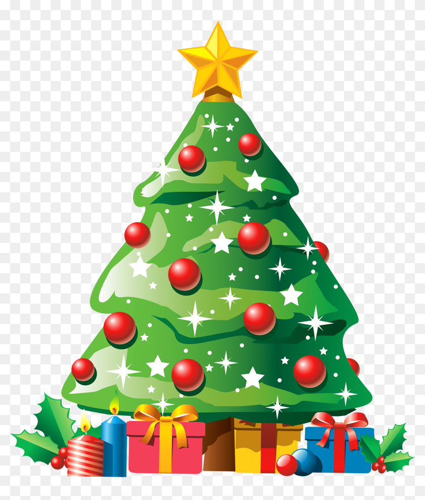 Christmas Tree With Gifts Png Clipart Clipart Image - Tree Christmas ...