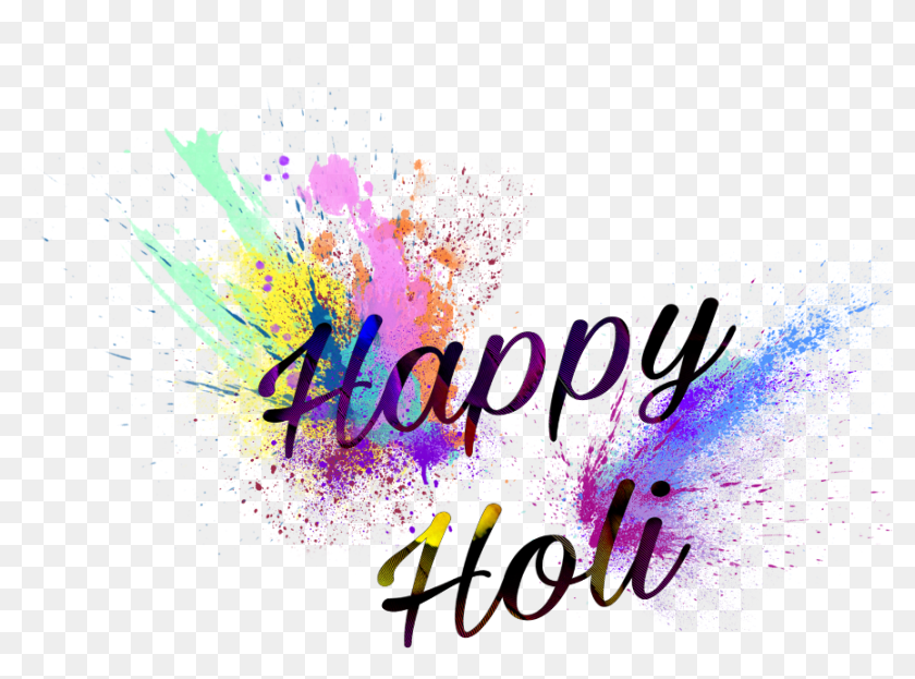 Premium Vector | Happy holi festival background illustration with colorful  powder splash