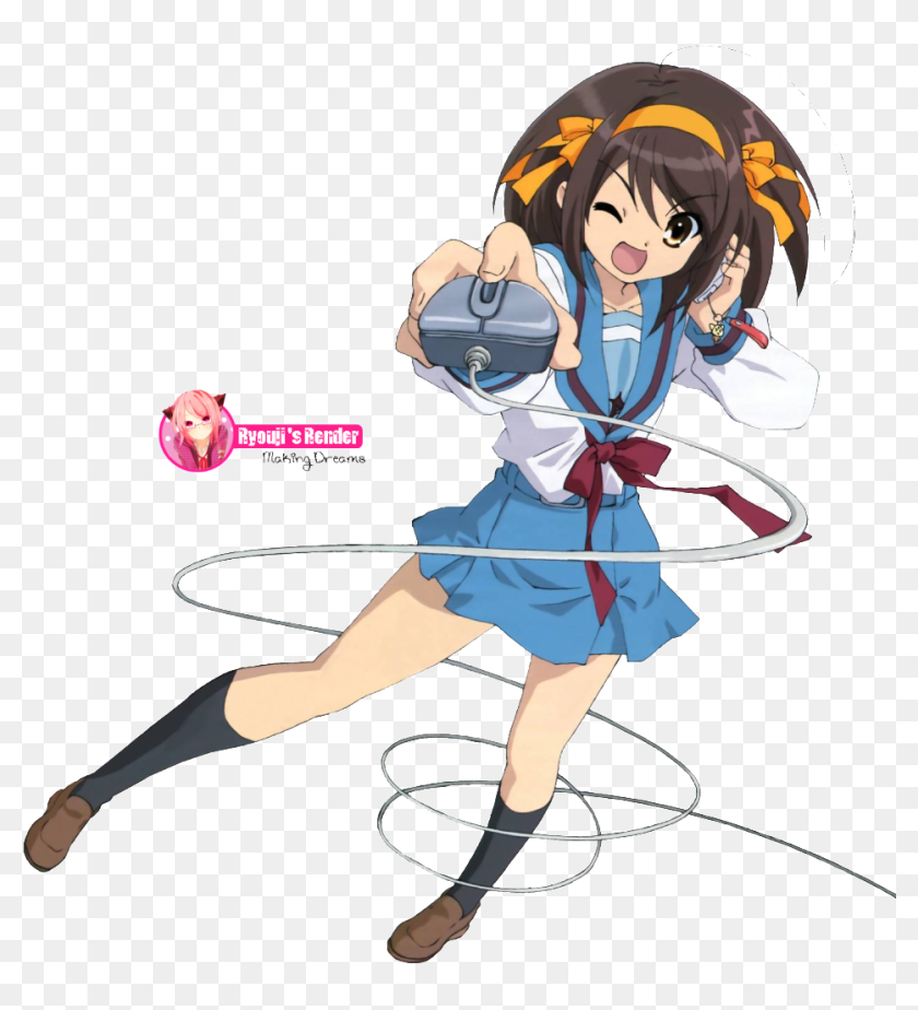 Haruhi Suzumiya Png, Transparent Png - 976x1023(#6744135) - PngFind