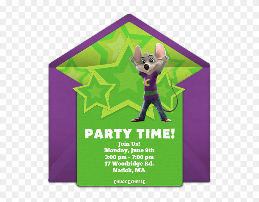 Download Template Chuck E Cheese Invitations Hd Png Download 650x650 6747361 Pngfind