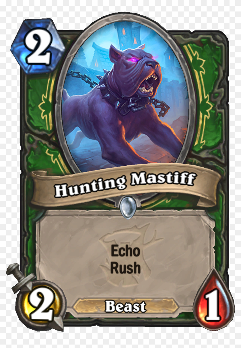 Direfrenzy Token Huntingmastiff Enus - Hearthstone New Cards Witchwood ...