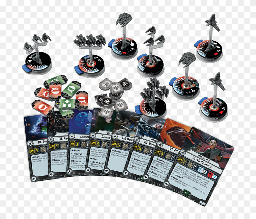 Star Wars Armada Imperial Fighter Squadrons HD Png Download