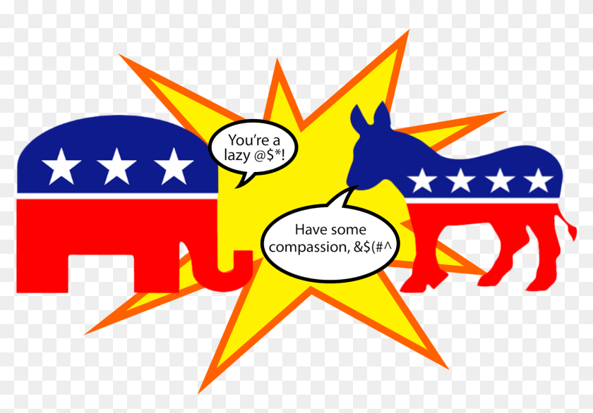 Democracy Clipart Republican Elephant Republican And Democrat Signs Hd Png Download 1600x1048 6761969 Pngfind