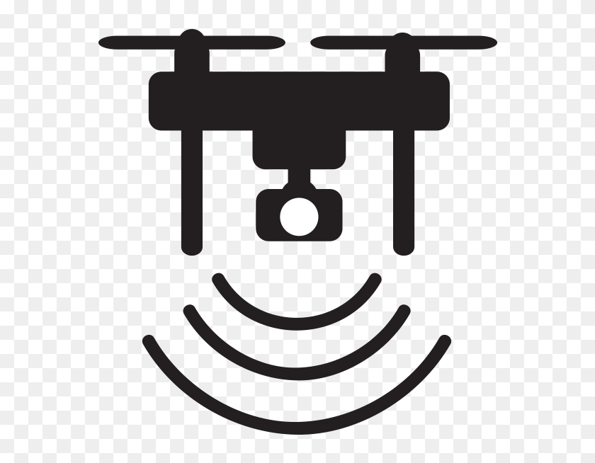 Drone Icon Design Connection Connect Wifi Transmition Drone For