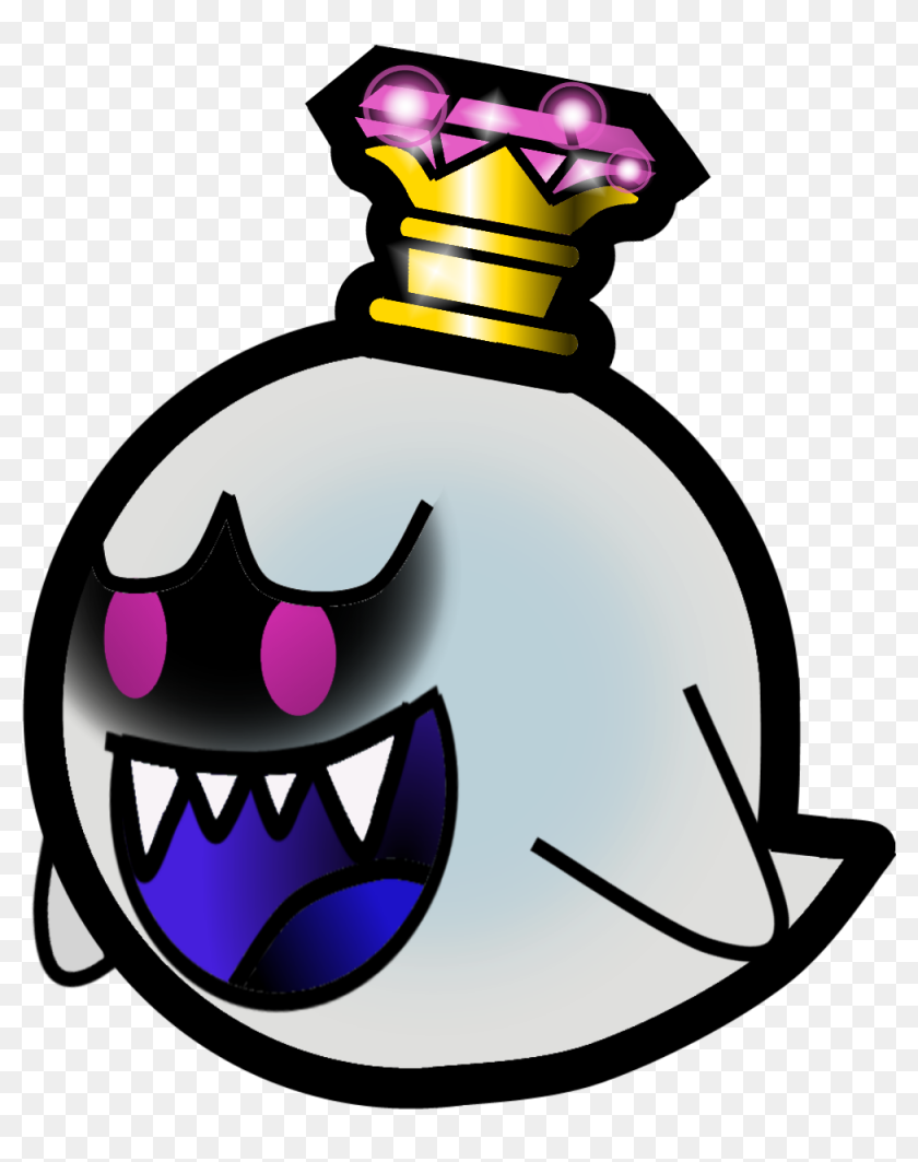 Paper Mario Mario Bros Paper Mario King Boo Hd Png Download 1000x12196764816 Pngfind 7951