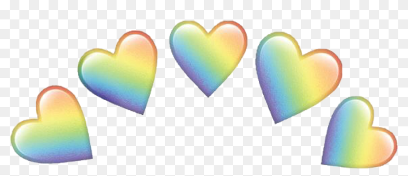 Rainbow Heart Emoji Crown