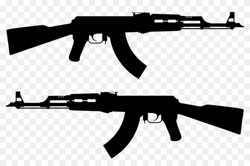 Download Ak-47 Firearm Clip Art - Ak47 Vector, HD Png Download ...