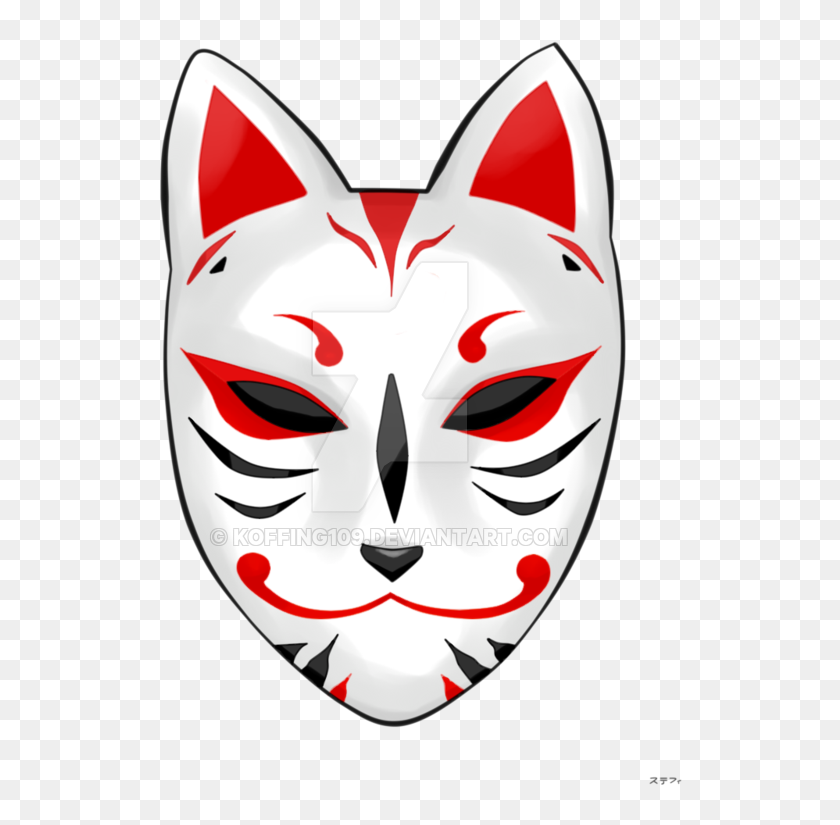 Kitsune Mask Drawing Base