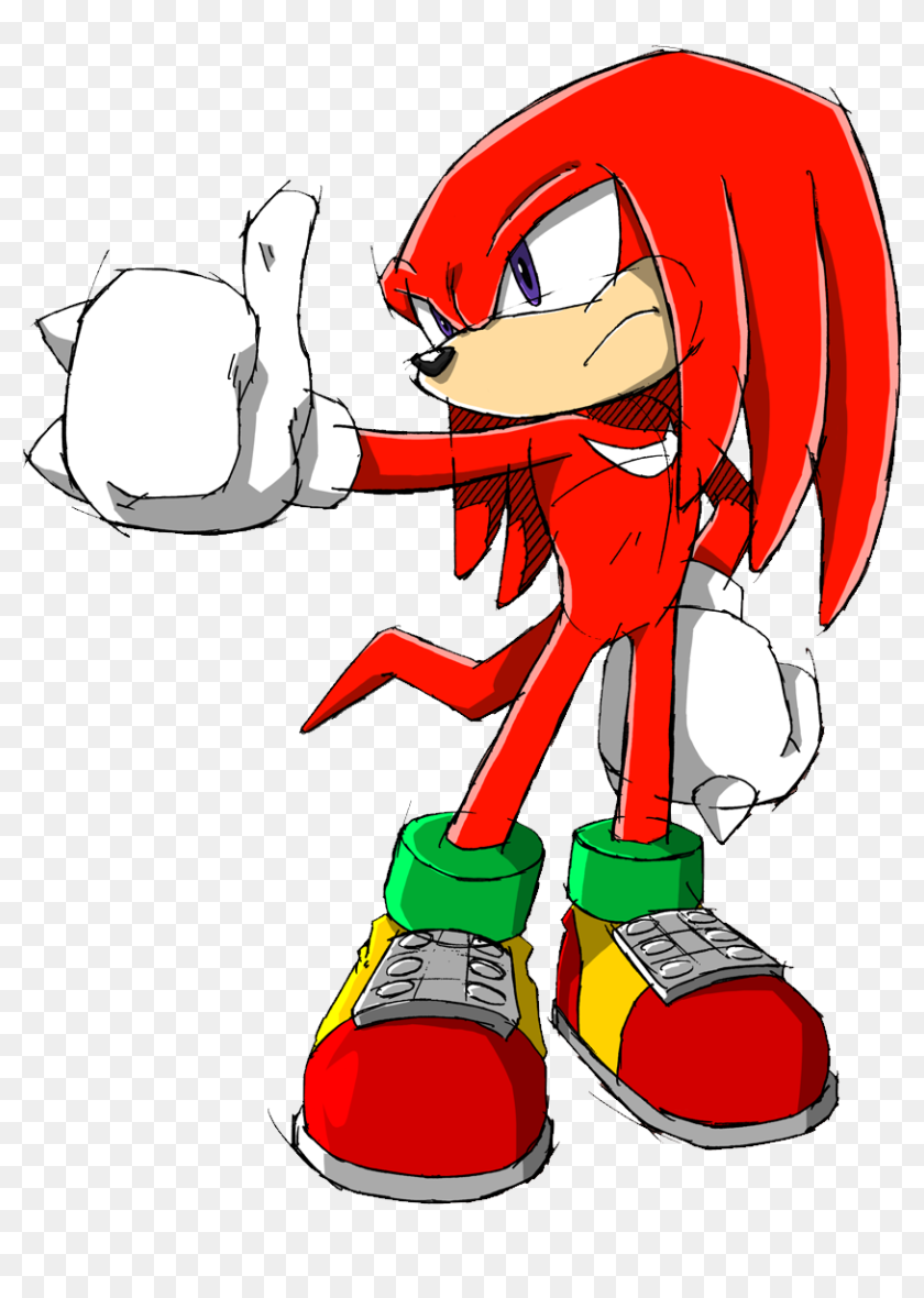 Knuckles The Echidna, HD Png Download - 901x1145(#6800360) - PngFind