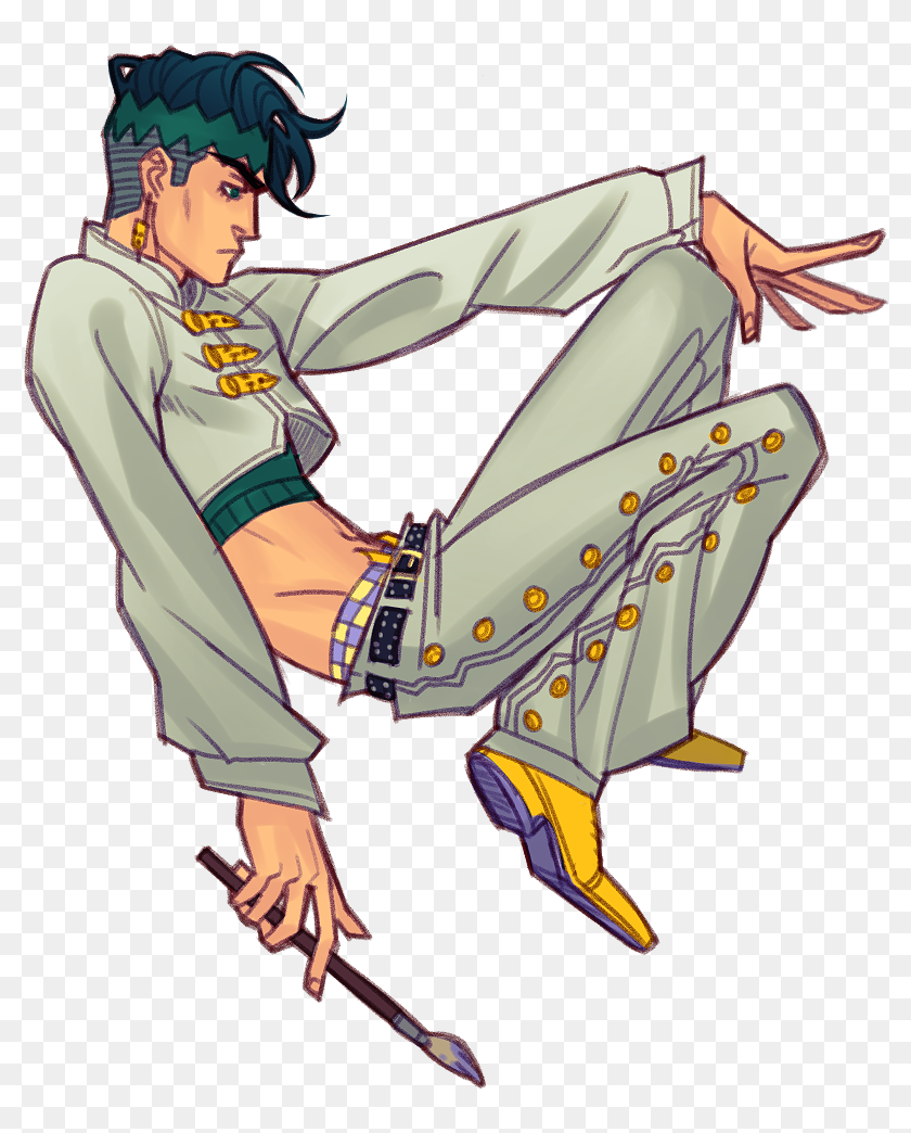 Jjba Rohan Outfits, HD Png Download - 820x1021(#6814606) - PngFind