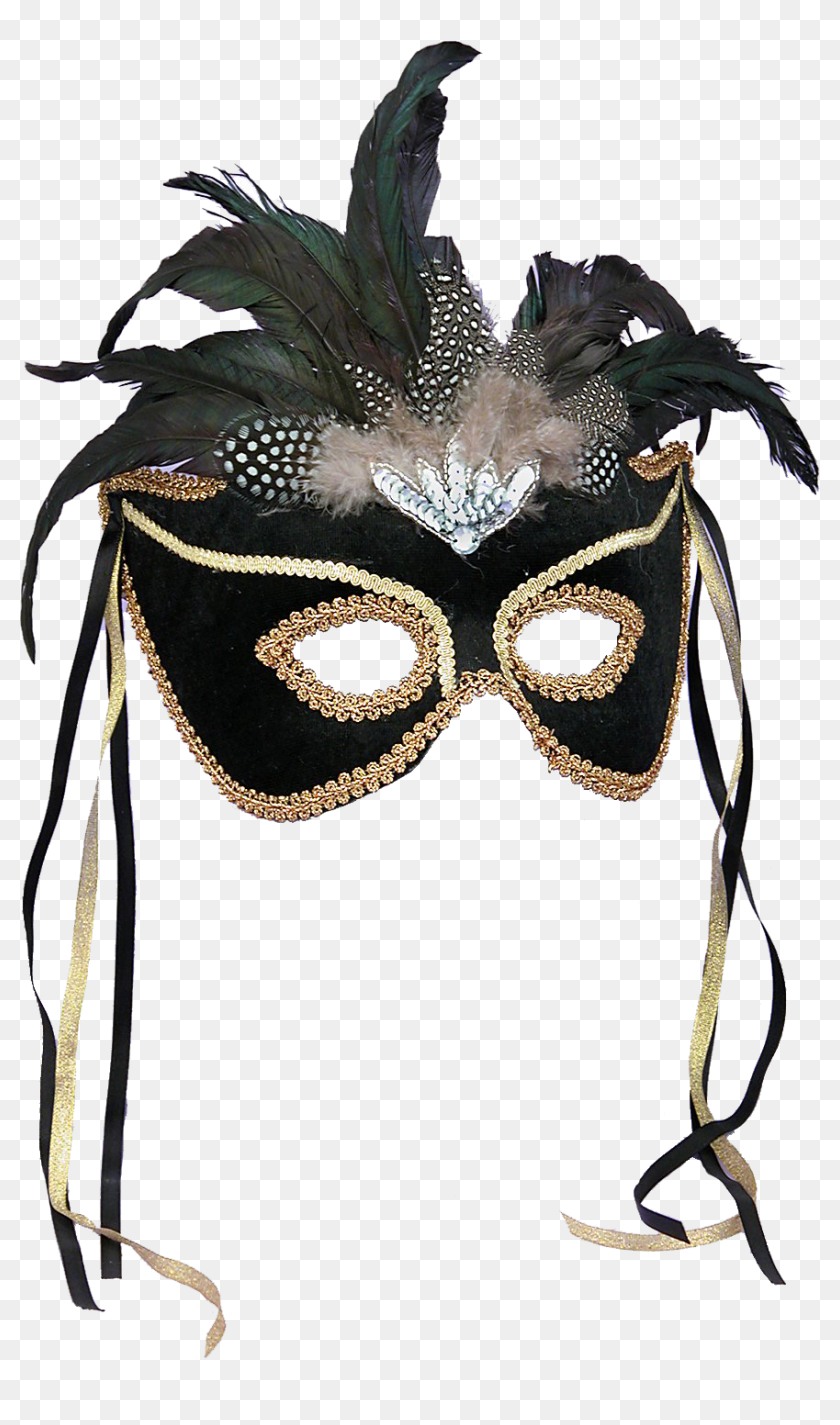 Phantom Ball Masquerade Mask Halloween Costume Feather Masquerade Ball Gowns With Masks Hd Png Download 871x1437 Pngfind