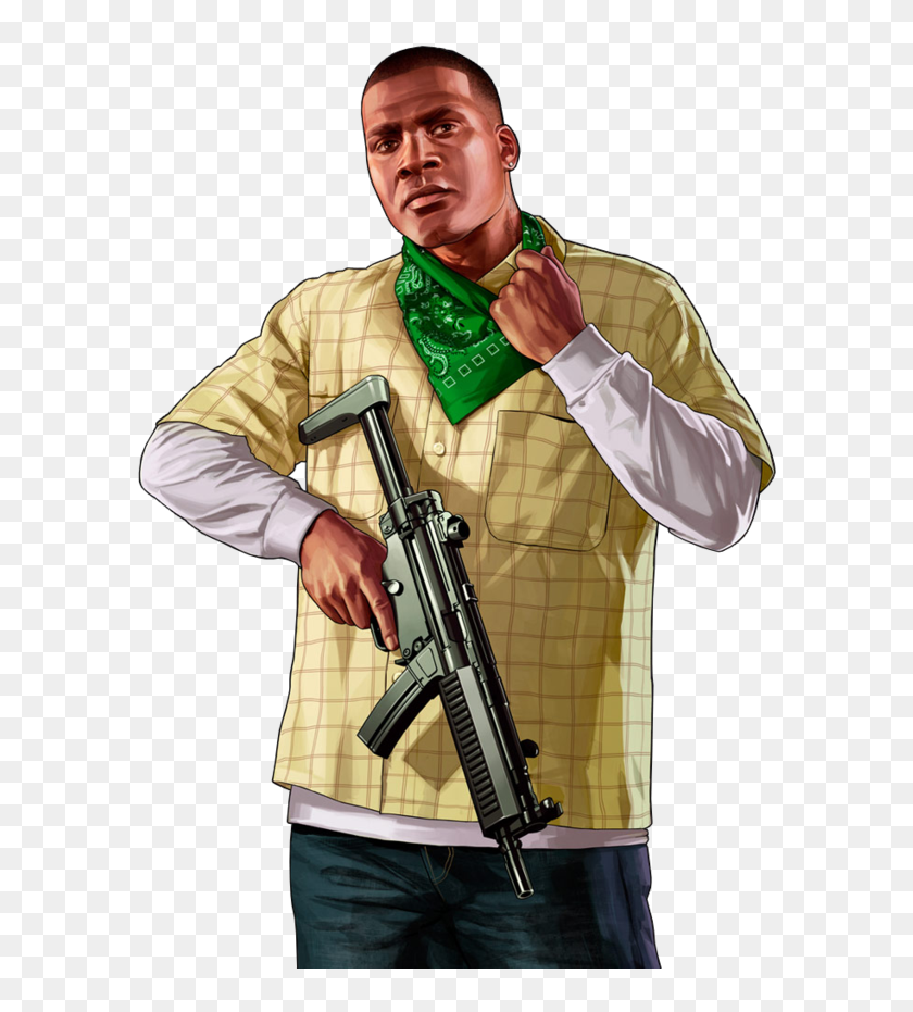 Gta V - Franklin Gta V Png, Transparent Png - 600x858(#6819108) - PngFind