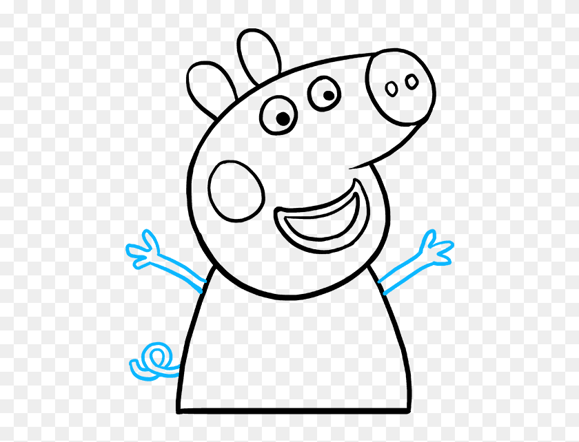 COMO DESENHAR A PEPPA PIG (FÁCIL) /// HOW TO DRAW PEPPA PIG (EASY) 