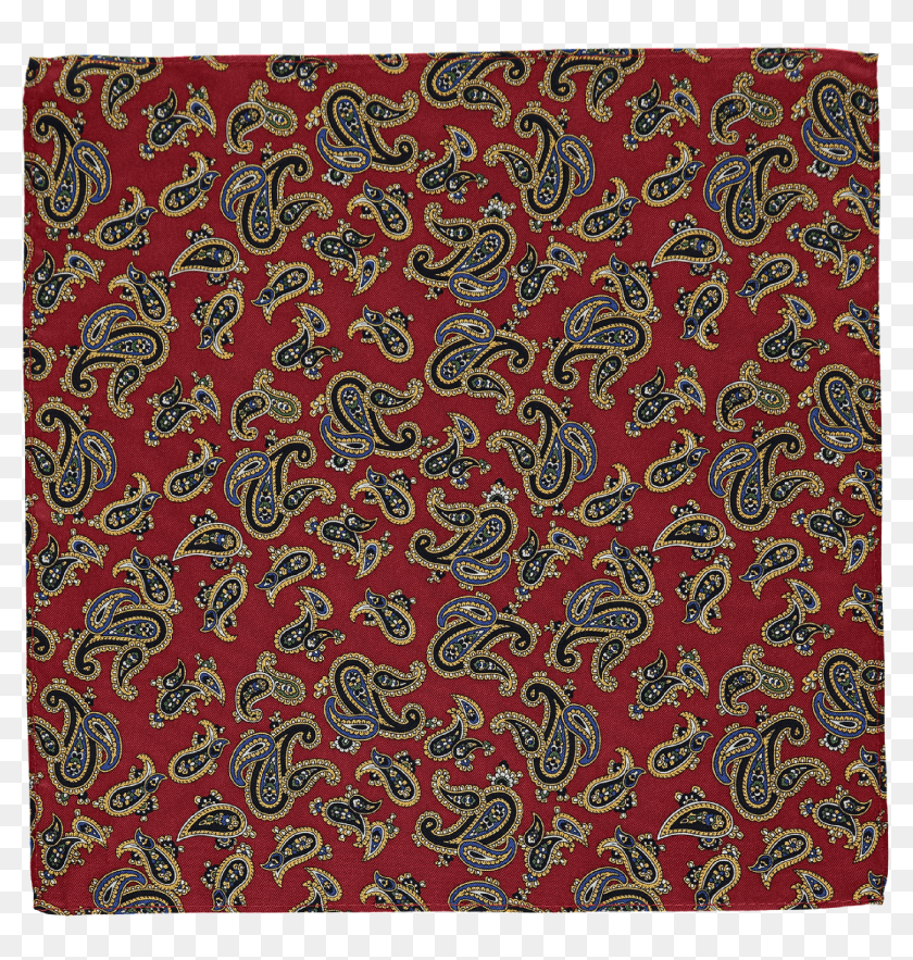 Pocket Square Paisley Dark Red - Motif, HD Png Download - 2098x2107 ...