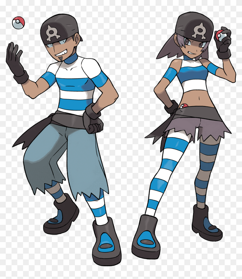 Pokemon Team Aqua Grunt Hd Png Download 10x1326 Pngfind