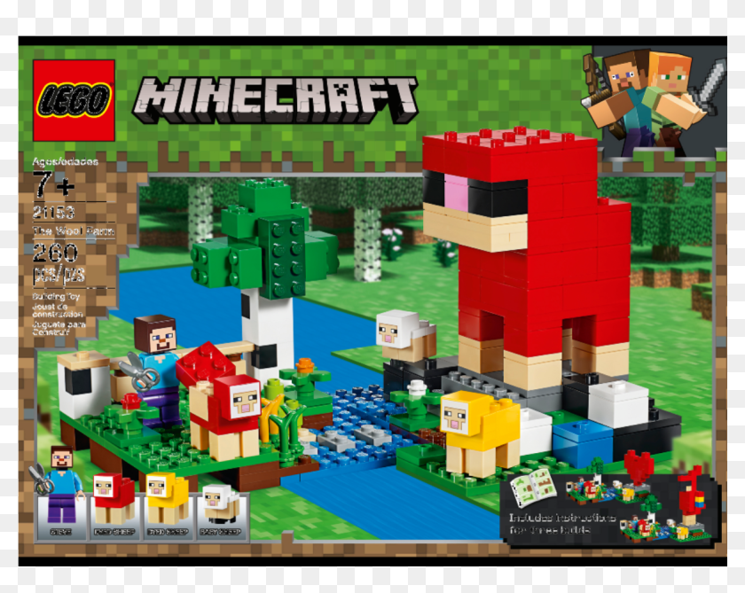 The Wool Farm Lego Minecraft Wool Farm Hd Png Download 10x10 Pngfind