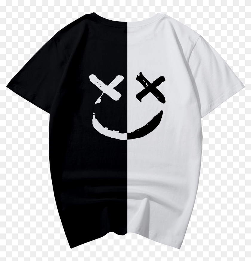 Marshmello Black And White T Shirt Casual Sweatshirt T Shirt Gokublack Roblox Hd Png Download 2000x2000 6868497 Pngfind - classic black t shirt roblox